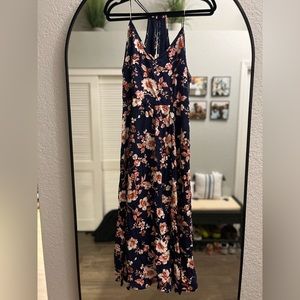 Sans Souci long midi dress - blue floral